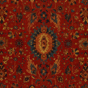 Schumacher Fabric Jahanara Carpet Turkish Red 172790