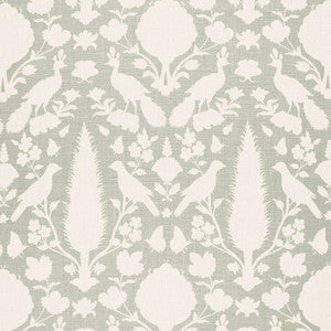Schumacher Fabric Chenonceau Aquamarine 173562
