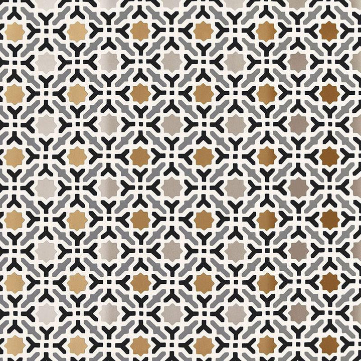 Serallo Mosaic Mica 5005971 by Schumacher Designer Wallpaper Byzantium 13.5" - Swanky Fabrics -