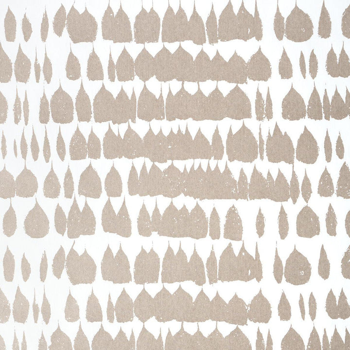 Queen Of Spain Warm Silver 5005880 by Schumacher Designer Wallpaper Exuberant Prints 48.0" - Swanky Fabrics -