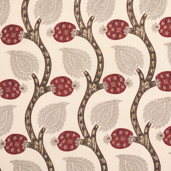 Nurata Embroidery Stone 174182 by Schumacher Designer Fabric Perennial Favorites 10.75" - Swanky Fabrics -