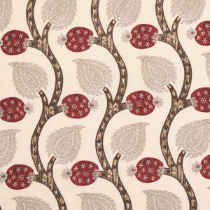 Schumacher Fabric Nurata Embroidery Stone 174182