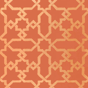 Schumacher Wallpaper Cordoba Cinnabar 5005923