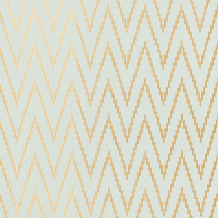 Kasari Ikat Aquamarine 5005991 by Schumacher Designer Wallpaper Byzantium 13.5" - Swanky Fabrics -