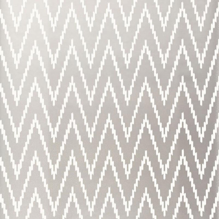 Kasari Ikat Silver 5005993 by Schumacher Designer Wallpaper Byzantium 13.5" - Swanky Fabrics -