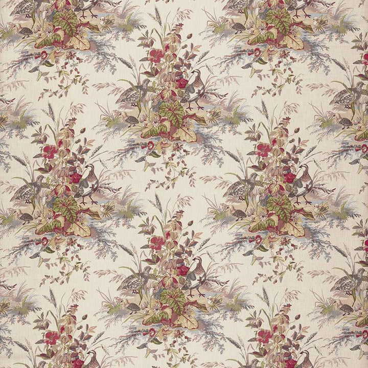 Quail Meadow Winter 1106021 by Schumacher Designer Fabric Classic Prints 13.5" - Swanky Fabrics -