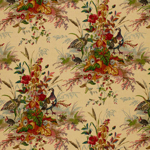 Schumacher Fabric Quail Meadow Summer 1106032
