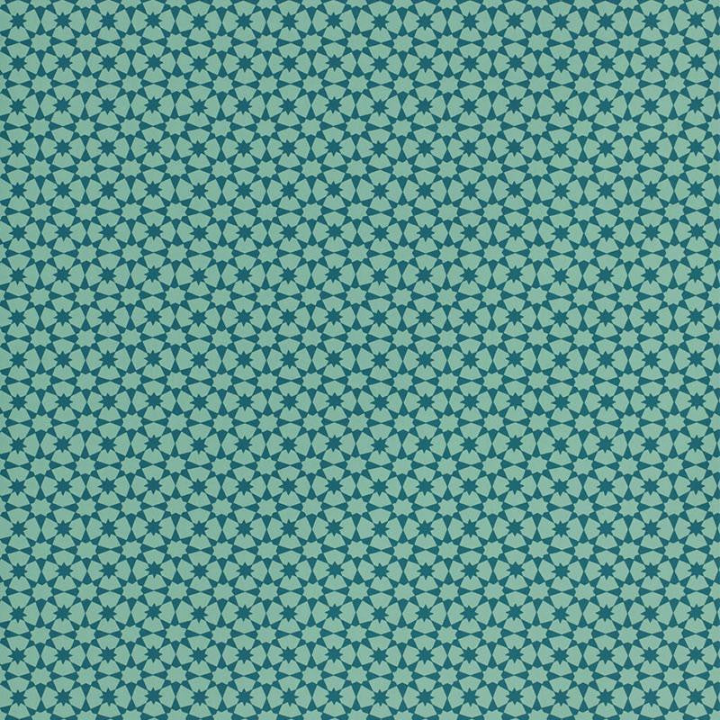 Medina Peacock 5006015 by Schumacher Designer Wallpaper Byzantium 6.75" - Swanky Fabrics -