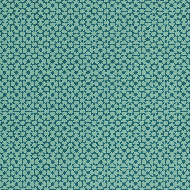 Medina Peacock 5006015 by Schumacher Designer Wallpaper Byzantium 6.75" - Swanky Fabrics -