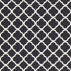 Schumacher Wallpaper Morocco Black 5005876