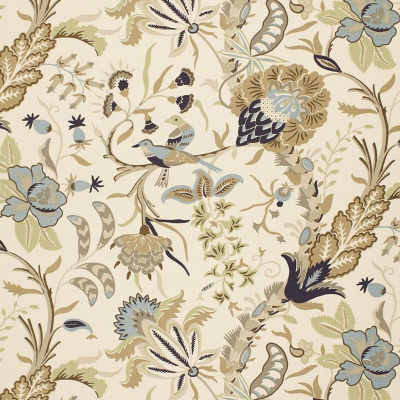 Westbourne Grove Mineral 1326002 by Schumacher Designer Fabric Classic Prints 27.0" - Swanky Fabrics -