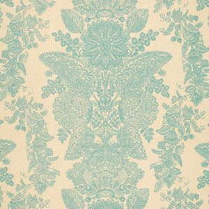 Schumacher Fabric Lace Aqua 2643833