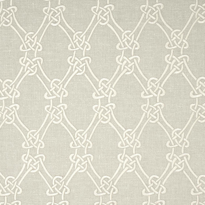 Gordian Weave Natural On Greige 2643921 by Schumacher Designer Fabric Au Naturel 6.12" - Swanky Fabrics -