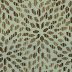 Schumacher Fabric Kiku Silk Velvet Aqua & Cocoa 2644280