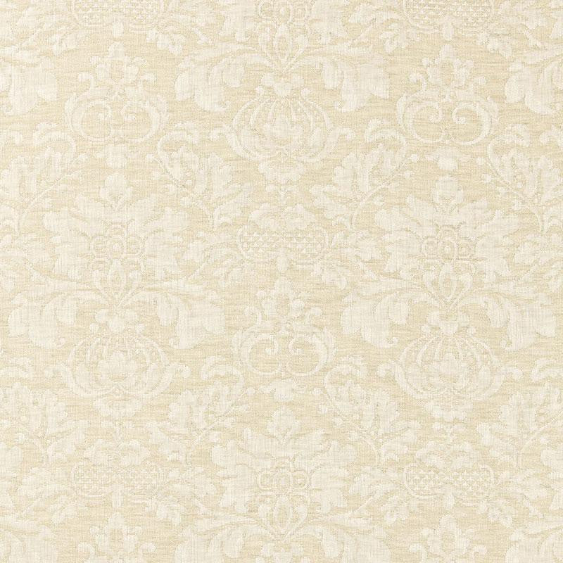 Montisi Linen Damask Buttermilk 66621 by Schumacher Designer Fabric Palazzo 6.75" - Swanky Fabrics -