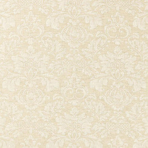Schumacher Fabric Montisi Linen Damask Buttermilk 66621