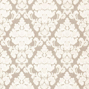 Schumacher Fabric Montalcino Appliqu Damask Linen 66590