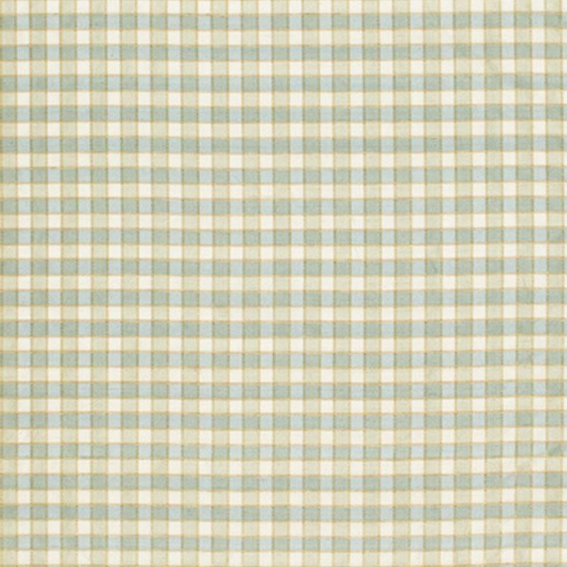 Ingrid Silk Check Seaspray 3453003 by Schumacher Designer Fabric Chroma 1.0" - Swanky Fabrics -