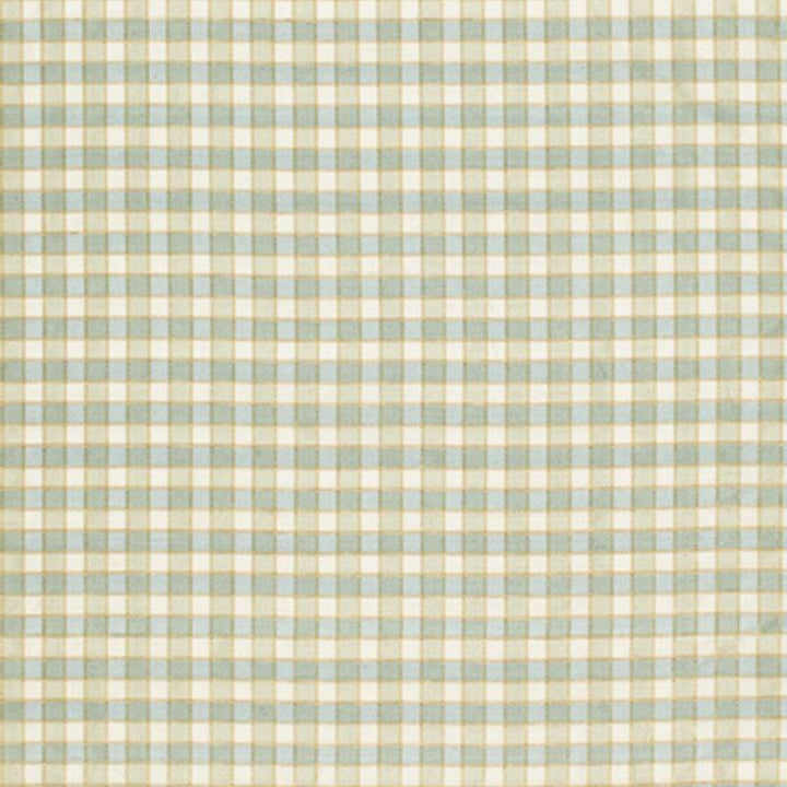 Ingrid Silk Check Seaspray 3453003 by Schumacher Designer Fabric Chroma 1.0" - Swanky Fabrics -
