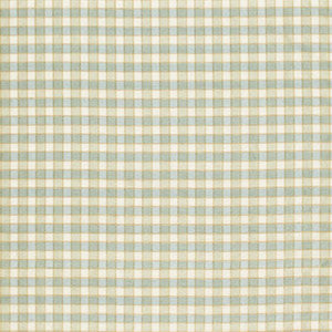 Schumacher Fabric Ingrid Silk Check Seaspray 3453003