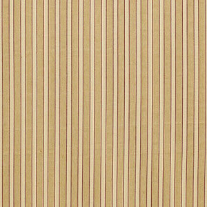 Schumacher Fabric Antique Ticking Stripe Sandalwood 3475001
