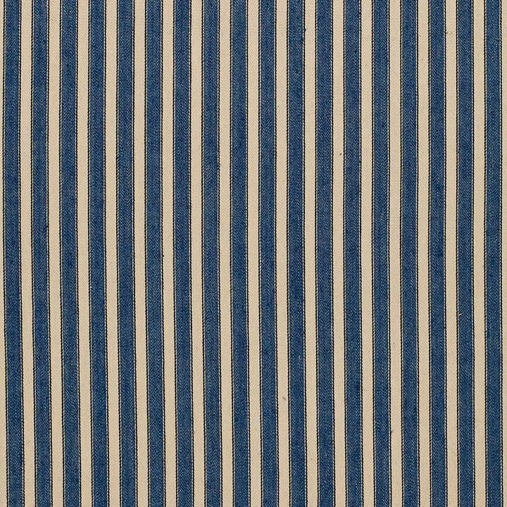 Antique Ticking Stripe Denim 3475004 by Schumacher Designer Fabric Sea Island Stripe 1.0" - Swanky Fabrics -