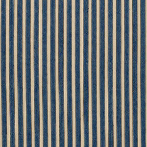 Schumacher Fabric Antique Ticking Stripe Denim 3475004