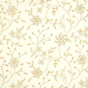 Schumacher Fabric Georgia Linen Embroidery Sand 3491001