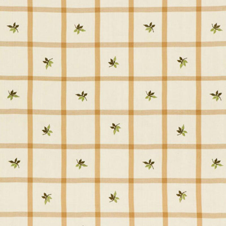 Alanna Embroidery Bisque 3499001 by Schumacher Designer Fabric Chroma 6.75" - Swanky Fabrics -