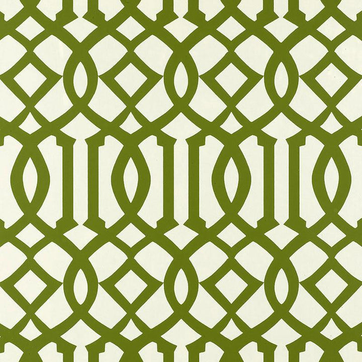 Imperial Trellis Treillage 2707212 by Schumacher Designer Wallpaper Print Happy 6.75" - Swanky Fabrics -