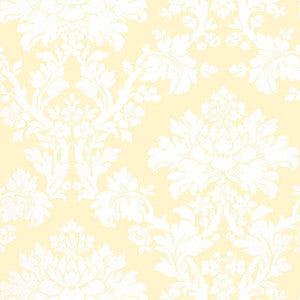 Schumacher Wallpaper Tierni Damask Buttercup 5004461