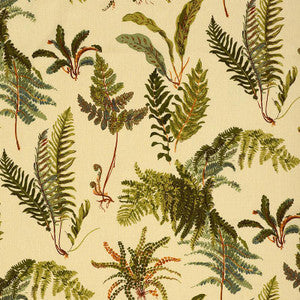 Schumacher Fabric Les Fougeres Antique 174092