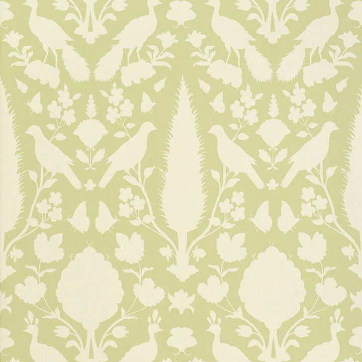 Chenonceau Sage 5004120 by Schumacher Designer Wallpaper Exuberant Prints 13.5" - Swanky Fabrics -