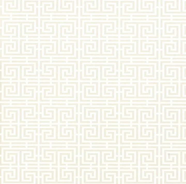 Chinois Fret Alabaster 5004160 by Schumacher Designer Wallpaper Essential 6.12" - Swanky Fabrics -
