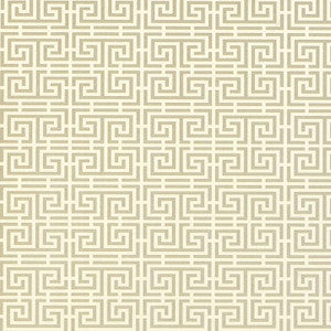 Schumacher Wallpaper Chinois Fret Pewter 5004162