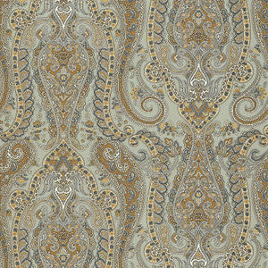 Schumacher Wallpaper Isabella Paisley Mineral 5004180