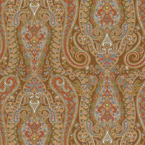 Schumacher Wallpaper Isabella Paisley Mink 5004181