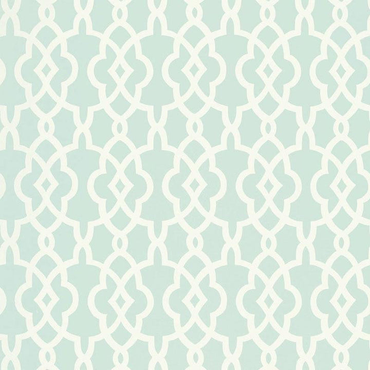 Summer Palace Fret Mineral 5005143 by Schumacher Designer Wallpaper Modern Nature 27.0" - Swanky Fabrics -