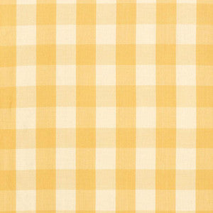 Schumacher Fabric Camden Cotton Check Straw 63032