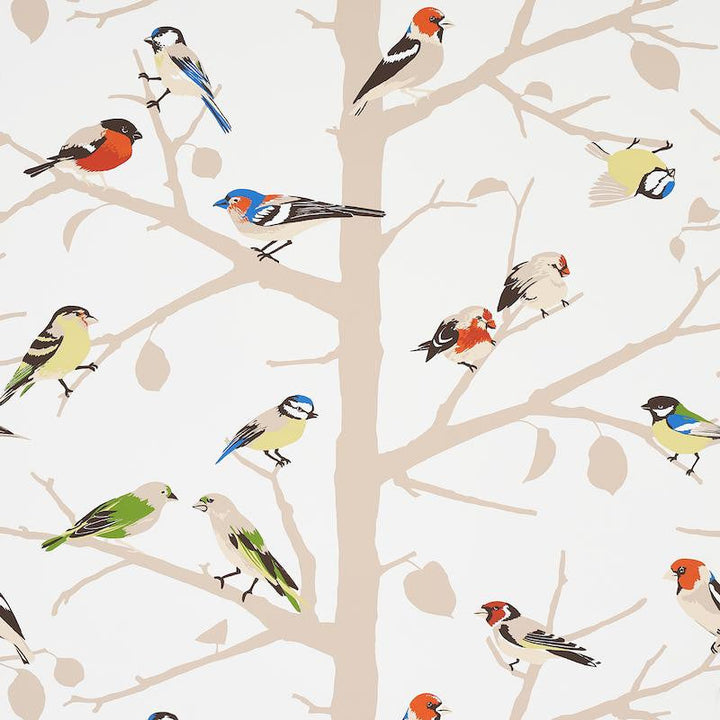 A-Twitter Summer 5005031 by Schumacher Designer Wallpaper Exuberant Prints 27.0" - Swanky Fabrics -