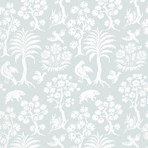 Schumacher Wallpaper Palm Damask Sky 5004353