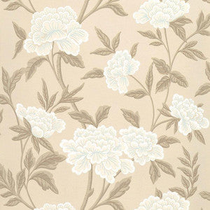 Schumacher Wallpaper Whitney Floral Taupe 5004383