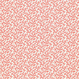 Schumacher Wallpaper Coral Vine Garnet 5004415