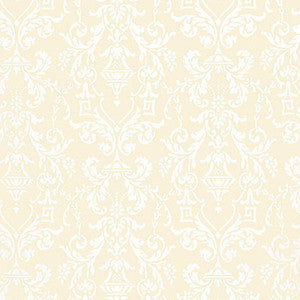 Schumacher Wallpaper Lido Damask Beige 5004480