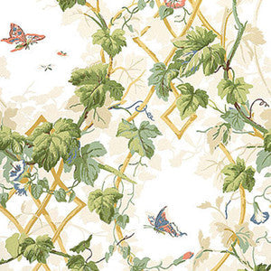 Schumacher Wallpaper Leafy Arbor Cream 5004490
