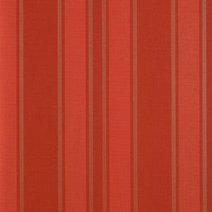 Schumacher Wallpaper Morgan Stripe Coral 5004563