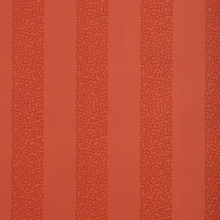 Beekman Stripe Coral 5004572 by Schumacher Designer Wallpaper Chroma 6.75" - Swanky Fabrics -