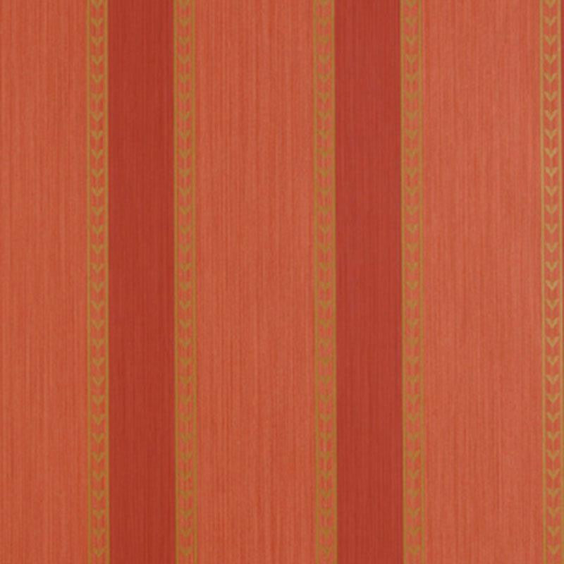 Lansdowne Strie Stripe Coral 5004622 by Schumacher Designer Wallpaper Essential 9.0" - Swanky Fabrics -