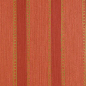 Schumacher Wallpaper Lansdowne Strie Stripe Coral 5004622