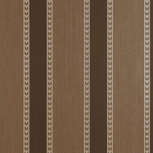 Schumacher Wallpaper Lansdowne Strie Stripe Truffle 5004623